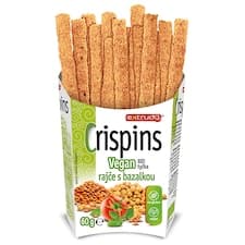 BIO CRISPINS Protein tyčka rajče s bazalkou 60g