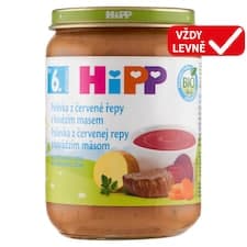 HiPP Bio polévka z červené řepy s hovězím masem 190g