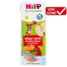 HiPP Bio nápoj jemné jablko s neperlivou pramenitou vodou od 1+ 200ml
