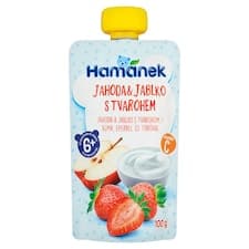 Hamánek Jahoda & jablko s tvarohem 100g