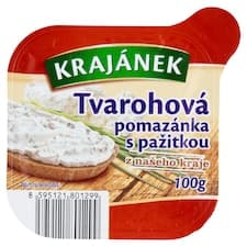 Krajánek Tvarohová pomazánka s pažitkou 100g