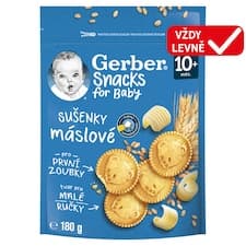 GERBER Snacks máslové sušenky 180g