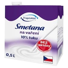 Pragolaktos Smetana bez laktózy 10% 0,5l