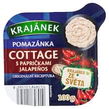 Krajánek Pomazánka cottage s papričkami jalapeños 100g
