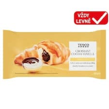 Croissant s kakaovou náplní a náplní s vanilkovou příchutí 60g