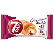 7 Days Croissant Double s náplněmi s vanilkovou příchutí a s višněmi 80g