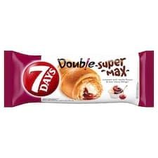 7 Days Croissant Double s náplněmi s vanilkovou příchutí a s višněmi 110g