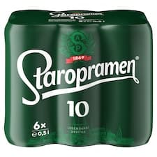 Staropramen 10 pivo výčepní světlé 6 x 0,5l