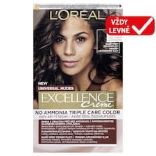 L'Oréal Paris Excellence Nudes 5 U Světle hnědá, 72 ml + 48 ml + 12 ml + 60 ml