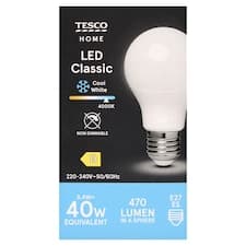 Home LED žárovka 3,4W E27 studené bílé světlo 1 ks