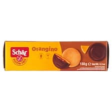 Schär Orangino pečivo bez lepku polomáčené v čokoládě s náplní s příchutí z pomeranče 12 ks 150g