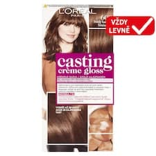 L'Oréal Paris Casting Creme Gloss semipermanentní barva na vlasy  600 světlý kaštan, 48 +72 +60 ml