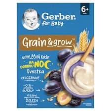 GERBER Nemléčná kaše pšenično-ovesná švestka 200g