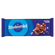 ORION Studentská pečeť Mléčná čokoláda s arašídy, rozinkami a želé 90g