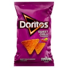 Doritos Kukuřičné lupínky s příchutí sladké chilli 100g