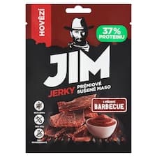 Jim Jerky Prémiové sušené maso hovězí s příchutí barbecue 23g
