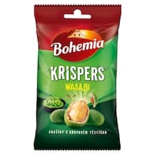 Bohemia Krispers arašídy v křupavém těstíčku wasabi 60g