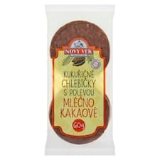 Nový Věk Kukuřičné chlebíčky s polevou mléčnokakaové 60g