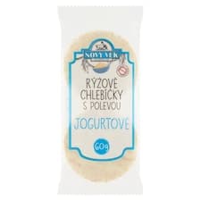 Nový Věk Rýžové chlebíčky s polevou jogurtové 60g