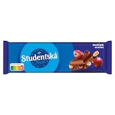 ORION Studentská pečeť Mléčná čokoláda s arašídy, rozinkami a želé 250g