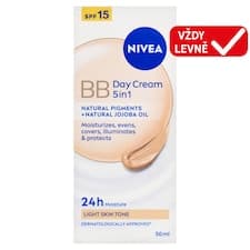 Nivea Zkrášlující hydratační denní BB krém 5 v 1 pro světlejší odstín pleti OF 15 50ml