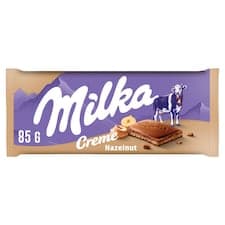 Milka čokoláda Hazelnut créme mléčná 85g