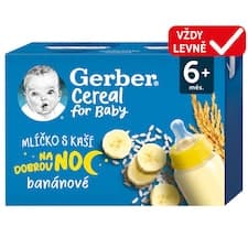 GERBER Cereal mlíčko s kaší banánové 2 x 200ml