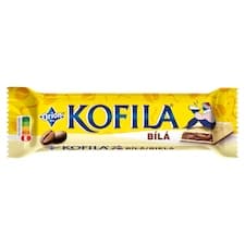 Kofila bílá, tyčinka z bílé polevy s kávovou náplní 35g