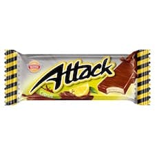 Sedita Attack Oplatky s citronovou krémovou náplní v mléčno-kakaové polevě 30g