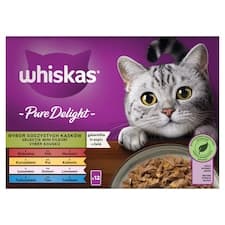 Whiskas Pure Delight výběr kousků v želé 12 x 85g (1,02kg)