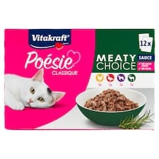 Vitakraft Poésie Classique kompletní krmivo pro dospělé kočky 12 x 85g (1020g)