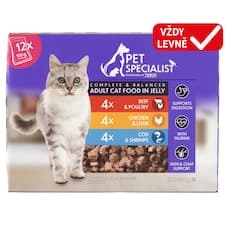 Pet Specialist Kousky v želé 12 x 100g (1200g)