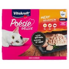 Vitakraft Poésie Délice kompletní krmivo pro dospělé kočky 6 x 85g (510g)