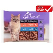 Pet Specialist Kousky v želé 4 x 100g (400g)