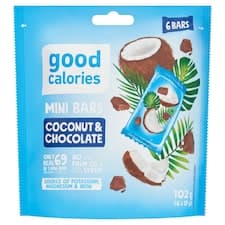 Good Calories Datlové tyčinky s kokosem a čokoládou 6 x 17g (102g)