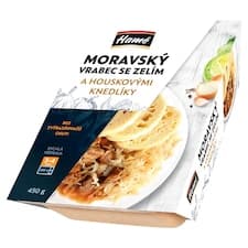 Hamé Moravský vrabec se zelím a knedlíky 450g
