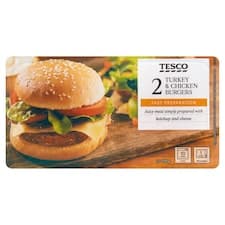 Burger z krůtího a kuřecího masa 2 x 159g