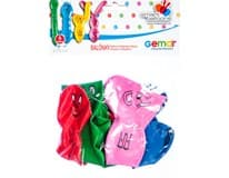 GEMAR Balónek 70 cm barevné figurky 4 ks