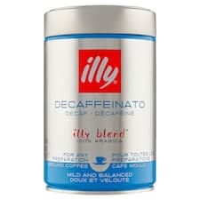 illy Decaffeinato pražená mletá káva bez kofeinu 250g