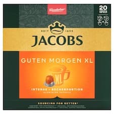 Jacobs Guten Morgen XL Intense pražená mletá káva v kapslích 114g