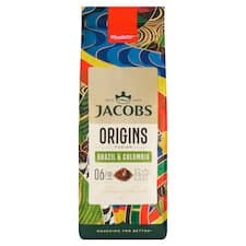 Jacobs Origins Fusion Brazil & Colombia káva pražená mletá 200g
