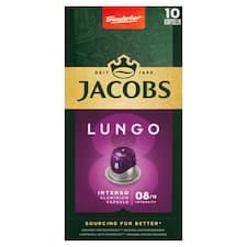 Jacobs Lungo Intenso pražená mletá káva v kapslích 52g
