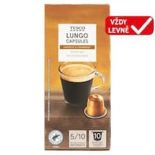 Lungo pražená mletá káva v kapslích 10 ks 54g