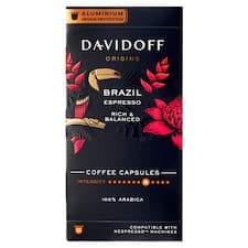 Davidoff Origins Brazil Espresso pražená mletá káva kapsle 10 x 5,5g (55g)