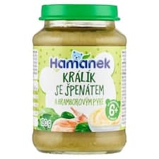 Hamánek Králík se špenátem a bramborovým pyré 190g