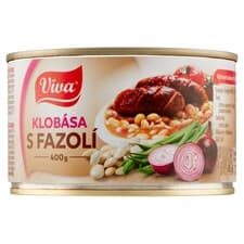 Viva Klobása s fazolí 400g