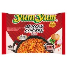 Yum Yum Restované nudle s příchutí grilovaného kuřete 70g
