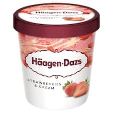 Häagen-Dazs Jahodová zmrzlina smetanová s kousky jahod 460ml
