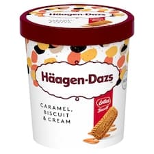 Häagen-Dazs Smetanová zmrzlina s kousky sušenek a mléčným karamelem 460ml