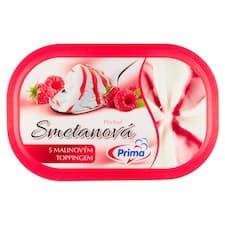 Prima Smetanová příchuť s malinovým toppingem 900ml